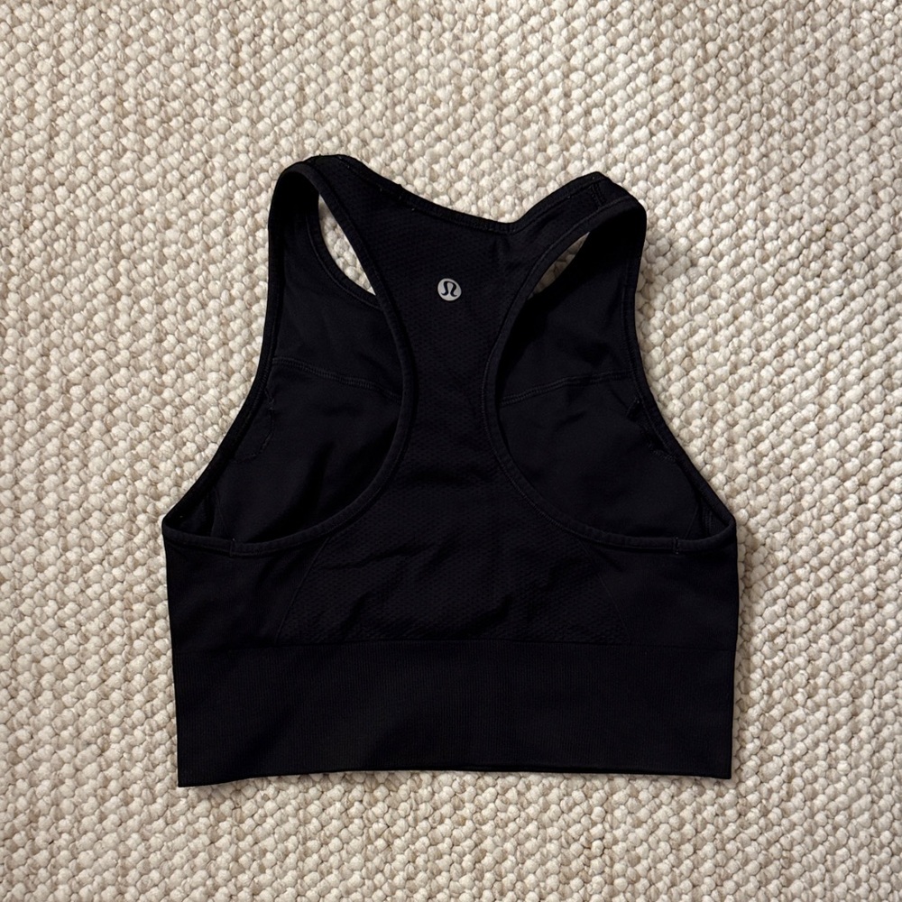lululemon athletica Jet Black Racerback Sports Bra